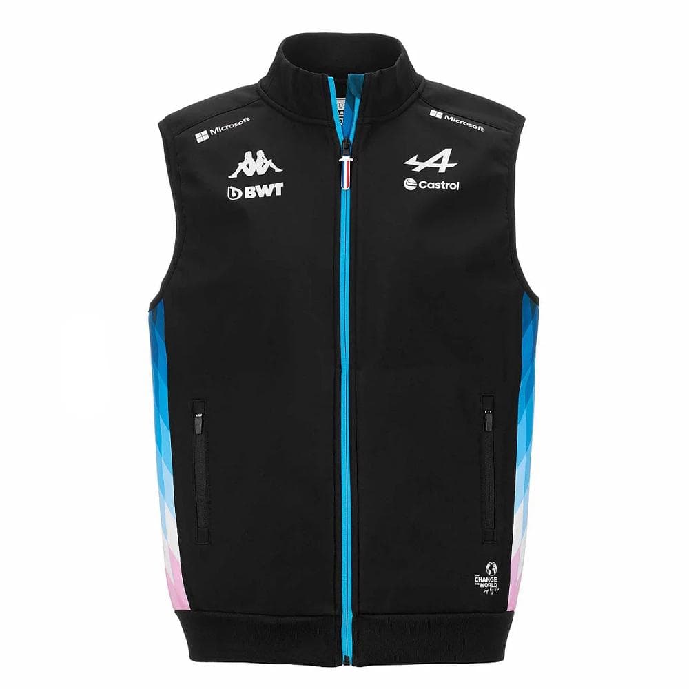 Veste Sans Manches Noire/Turquoise Homme Kappa Abosle 1