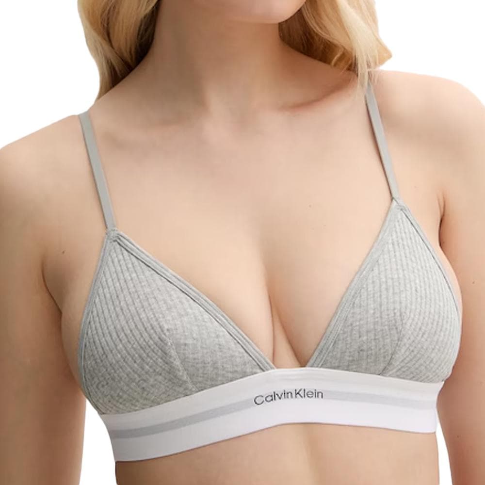 Soutien-Gorge Gris Femme Calvin Klein Jeans Unlined Triangle 1