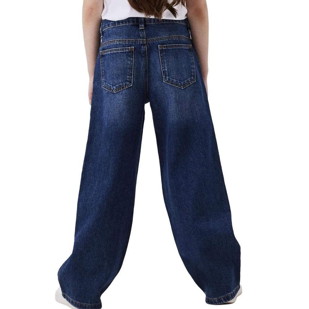 Jean Regular Bleu Foncé Fille Name it Wide 5529 2