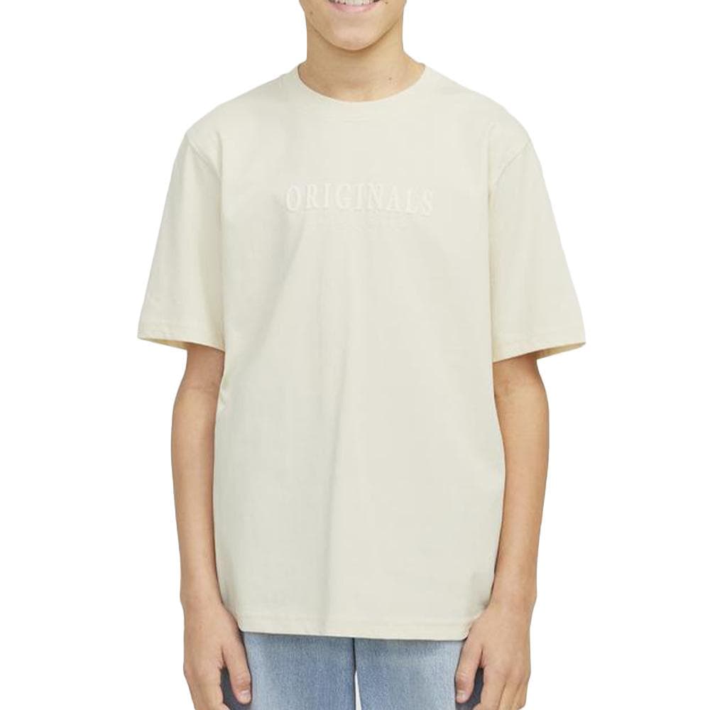 T-Shirt Beige Garçon Jack & Jones Deriksberg 1