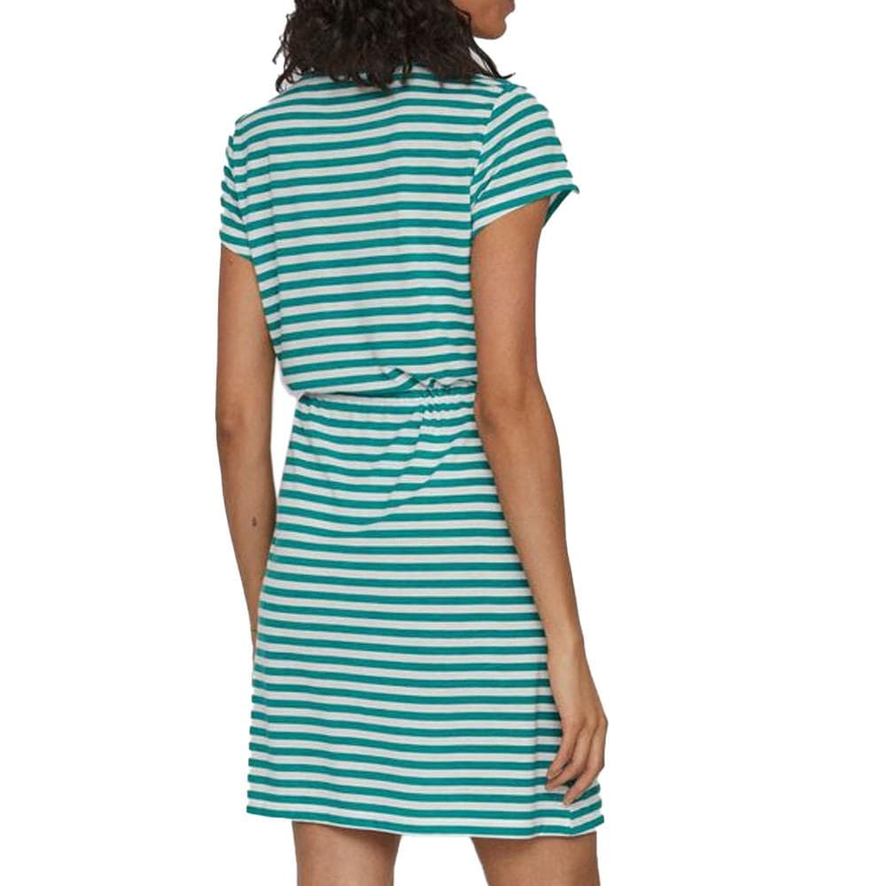 Robe Vert/Blanc à Rayures Femme Vila Mooney String 2