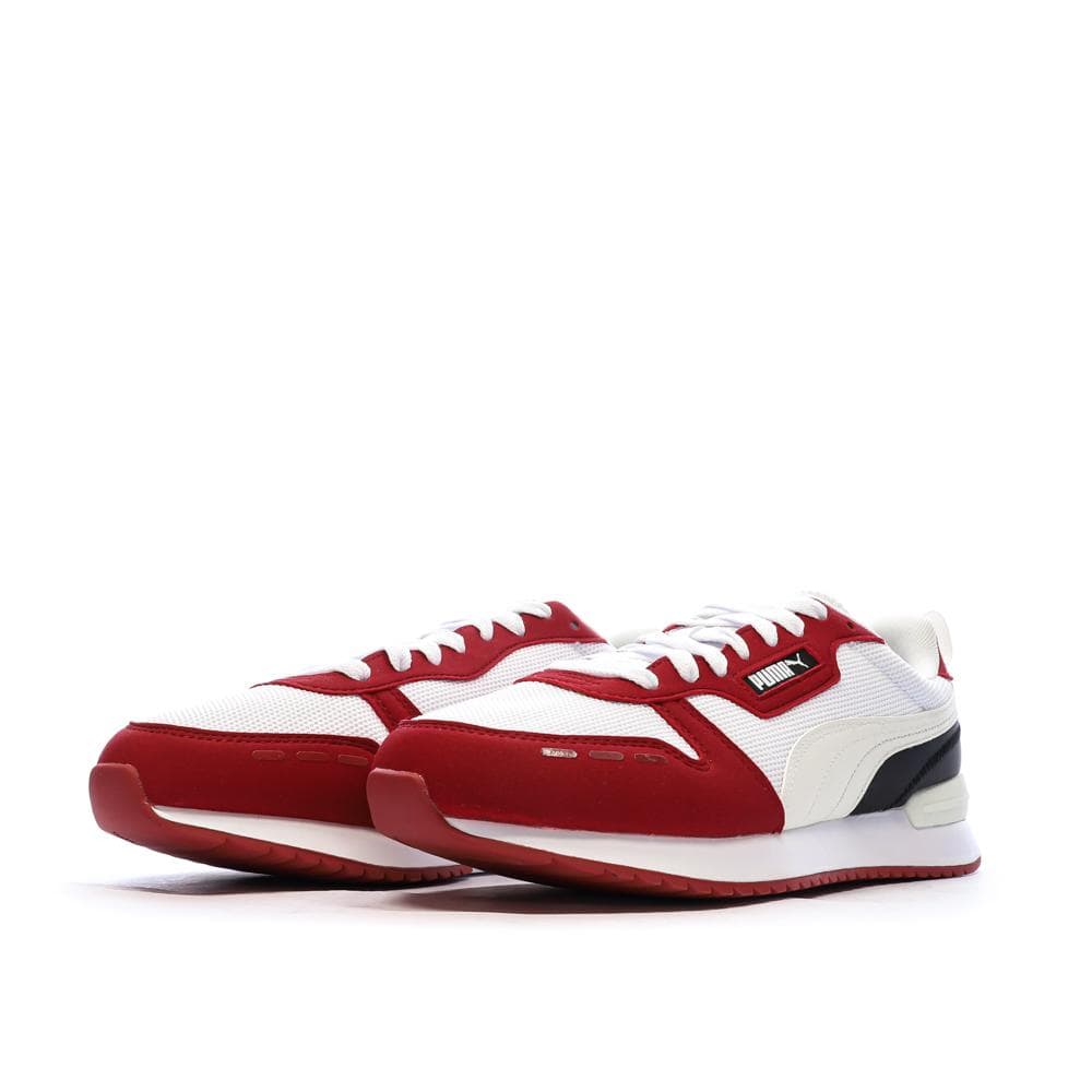 Baskets Blanches/Rouges Homme Puma R78 6