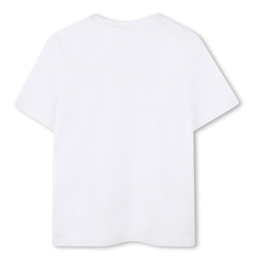 T-Shirt Blanc Garçon Hugo Boss J52701 2