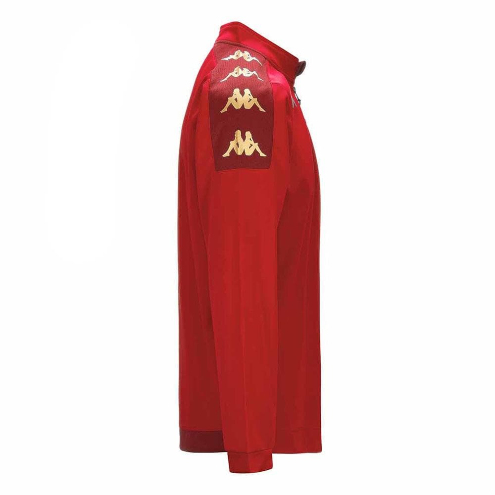 Sweat 1/4 de Zip Rouge Homme Kappa Gassolo 2