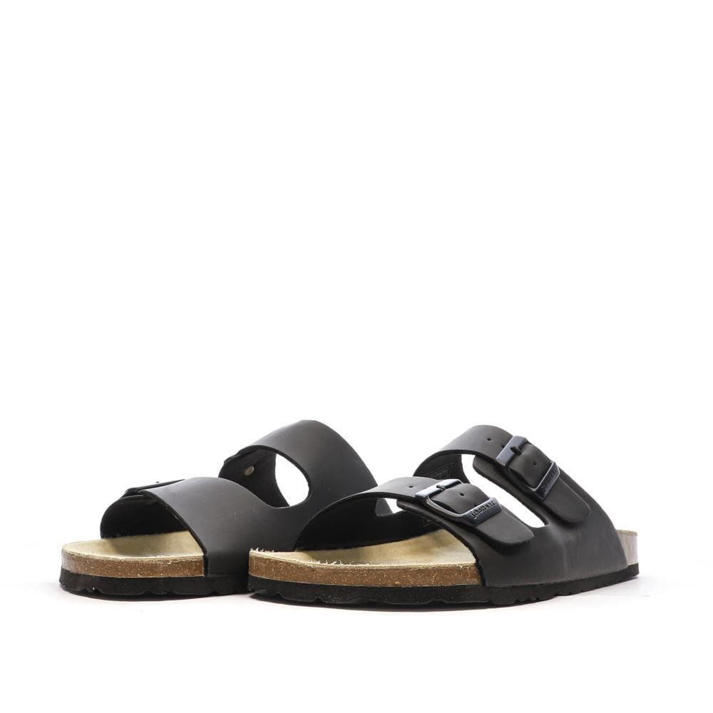 Sandales Noires Lisses Homme Schott Arthur 4