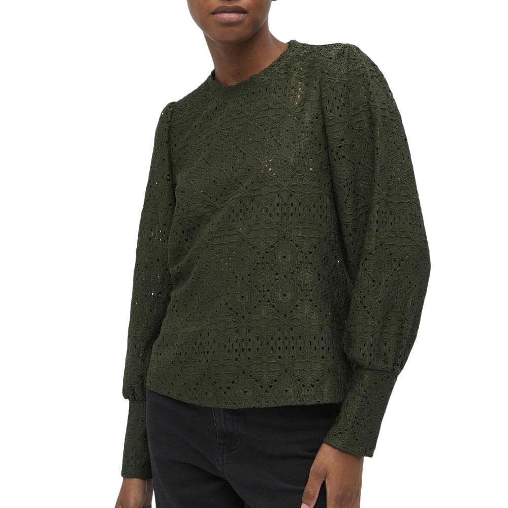 Blouse Dentelle Kaki Femme Vero Moda Dora 1