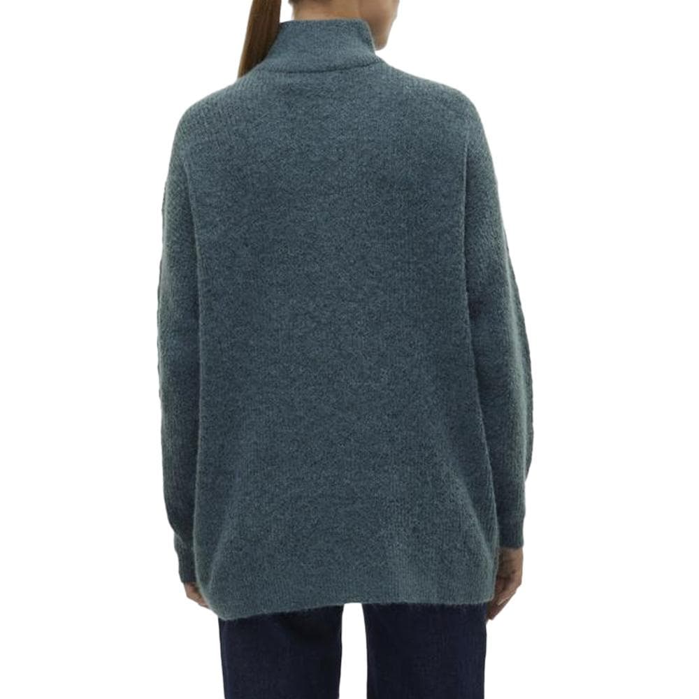 Pull 1/4 Zip Bleu Femme Vero Moda Mili 2