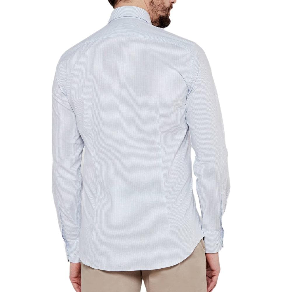 Chemise Blanche/Bleu Homme Tommy Hilfiger Strch Poplin 2