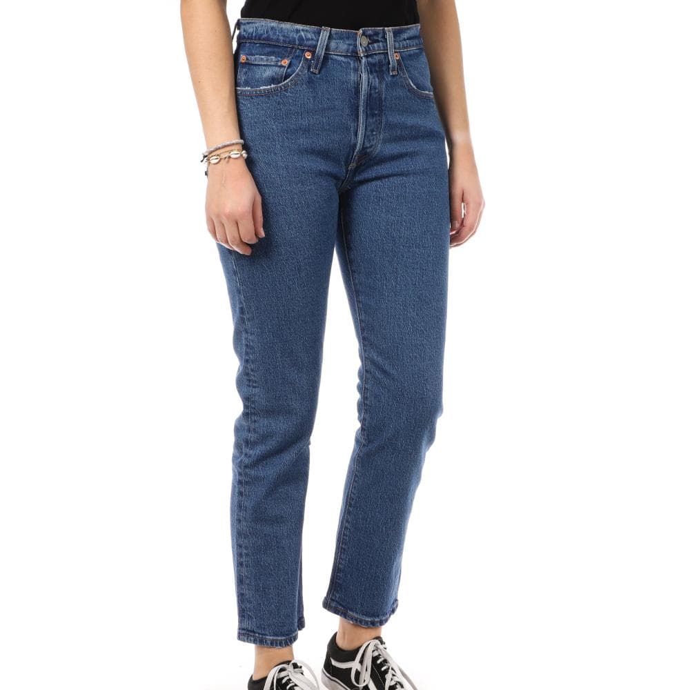 Jean Cropped Bleu Foncé Femme Levi's 501 36200 1