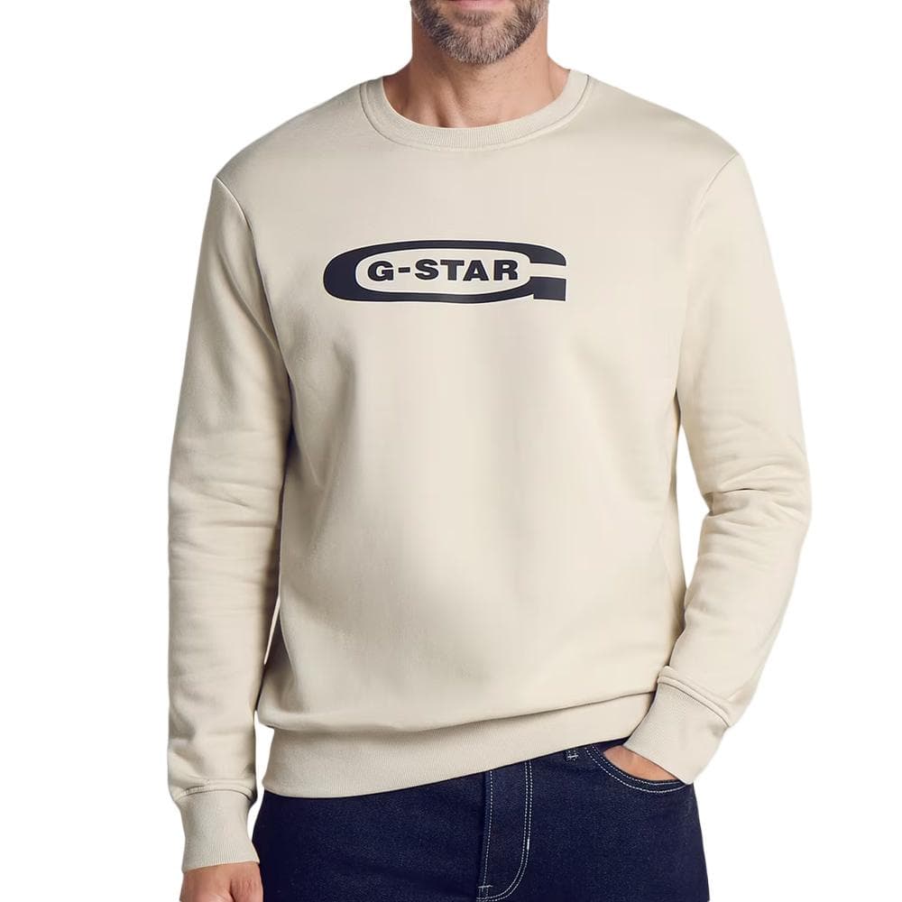 Sweat Beige/Noir Homme G-Star RAW Old Skool 1