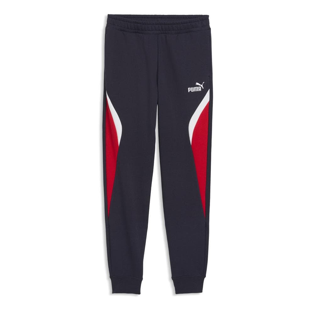 Jogging Marine/Rouge Garçon Puma Ess Block Sweatpants 1