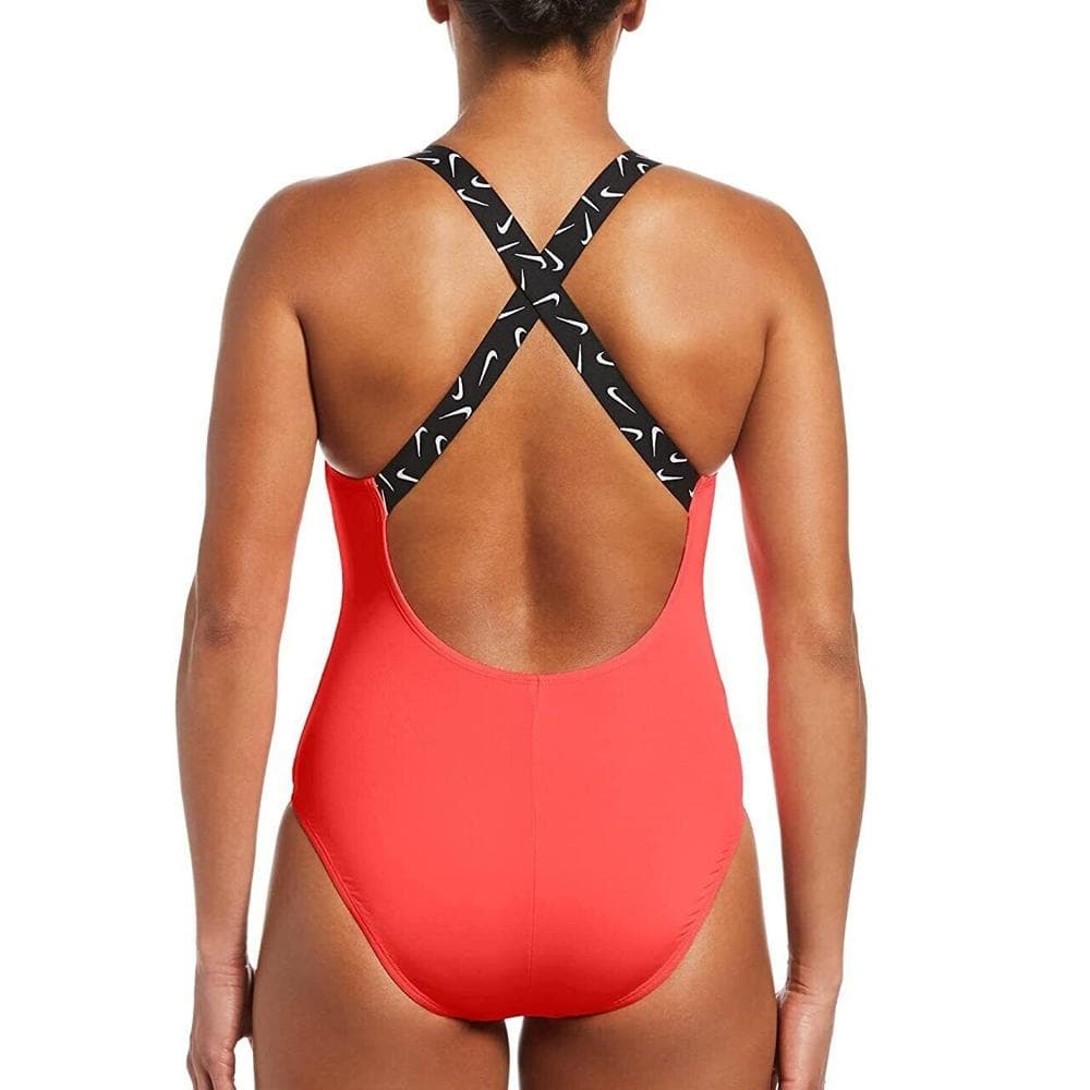 Maillot de bain 1 pièce Rouge Femme Nike Crossback 2
