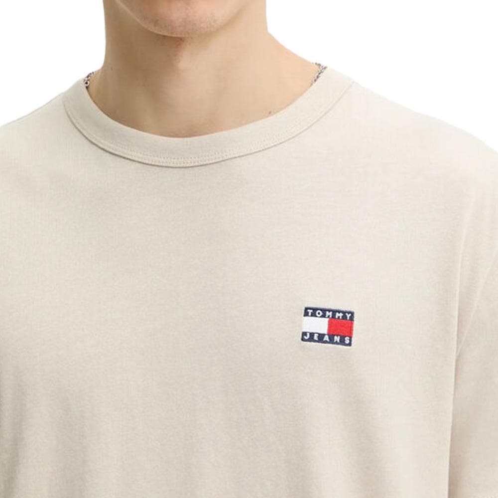 T-shirt Beige Homme Tommy Jeans Reg Badge DM0DM20322 2