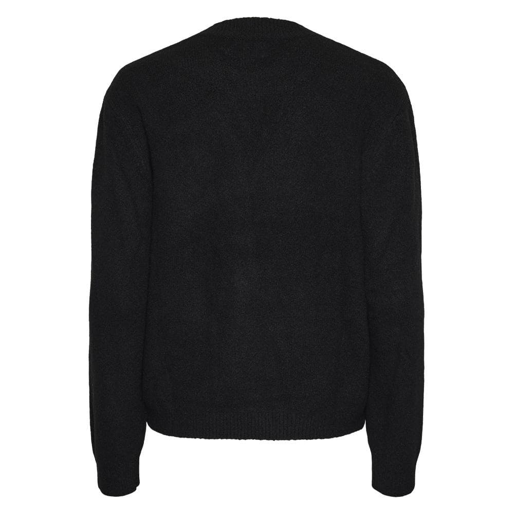 Pull Noir Femme Pieces Emma 2