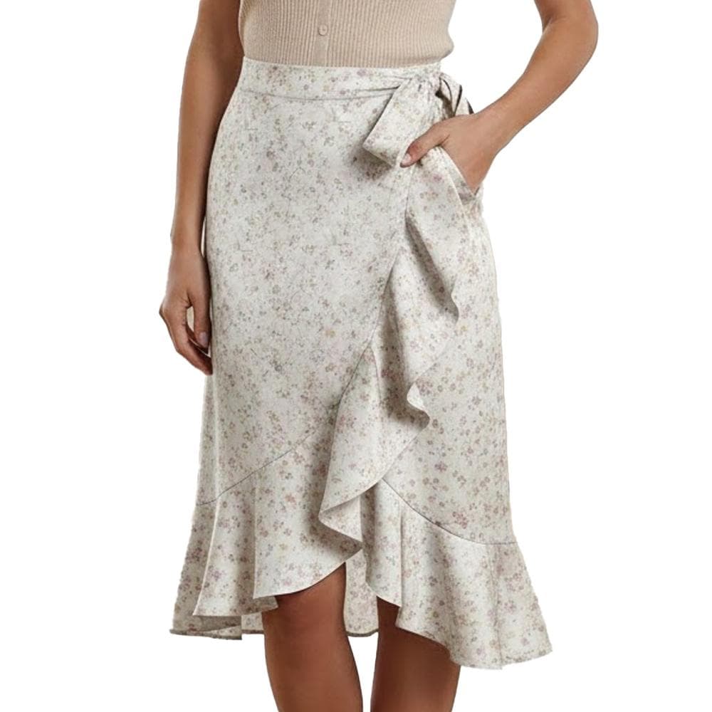 Jupe Blanches à fleurs Femme Vero Moda Smilla 1