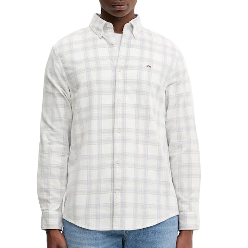 Chemise Blanc/Beige/Bleu Homme Tommy Hilfiger DM0DM22408 1