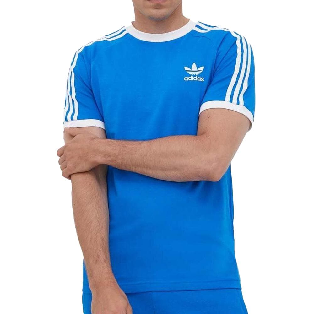 T-shirt Bleu Homme Adidas 3 Stripes 1