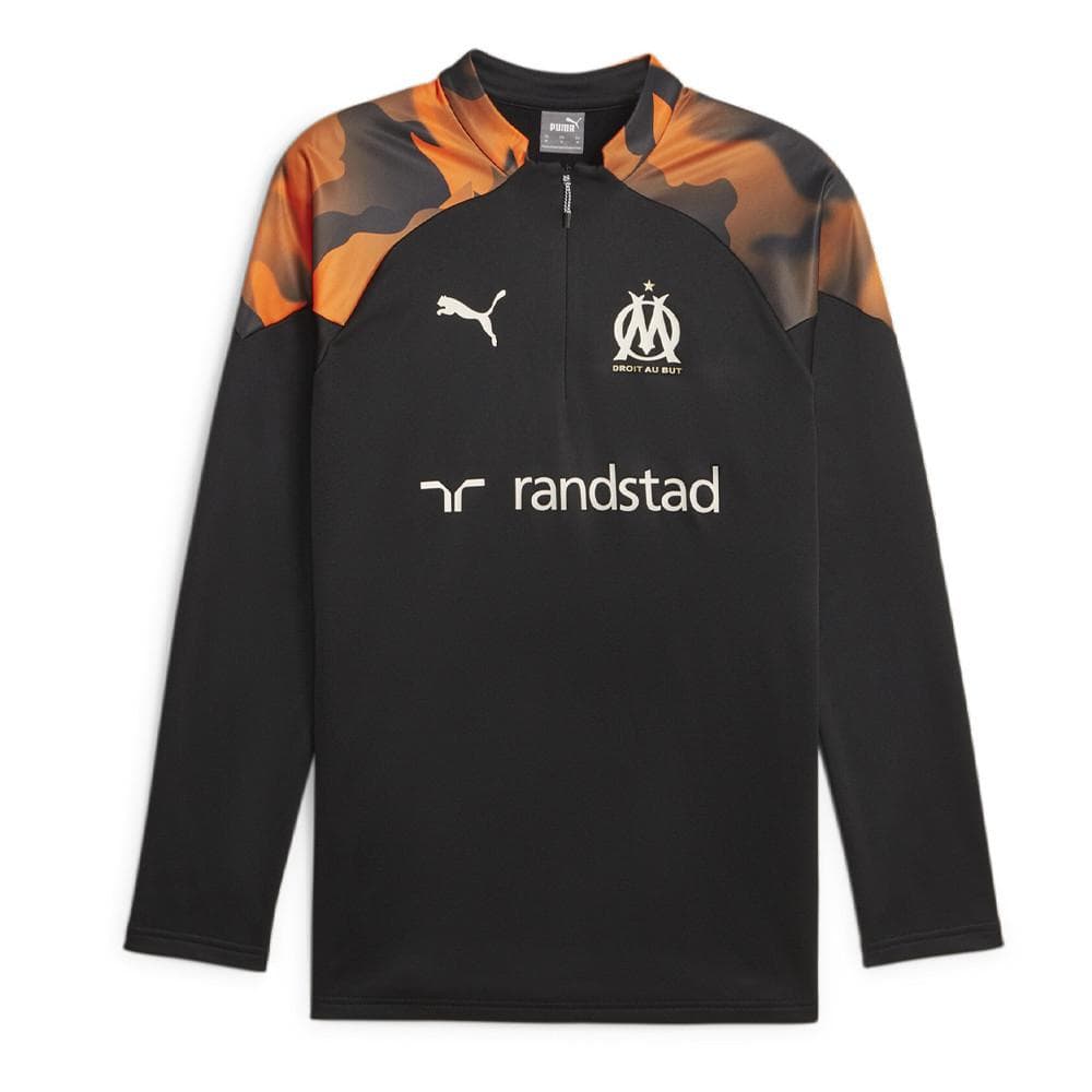 OM Sweat de Training Noir/Orange Homme Puma 23/24 1