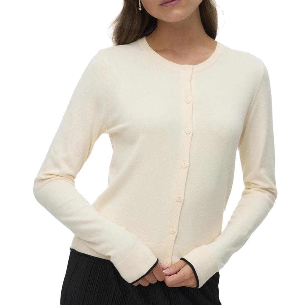 Pull Écru Femme Vero Moda Cardigan Boo 1