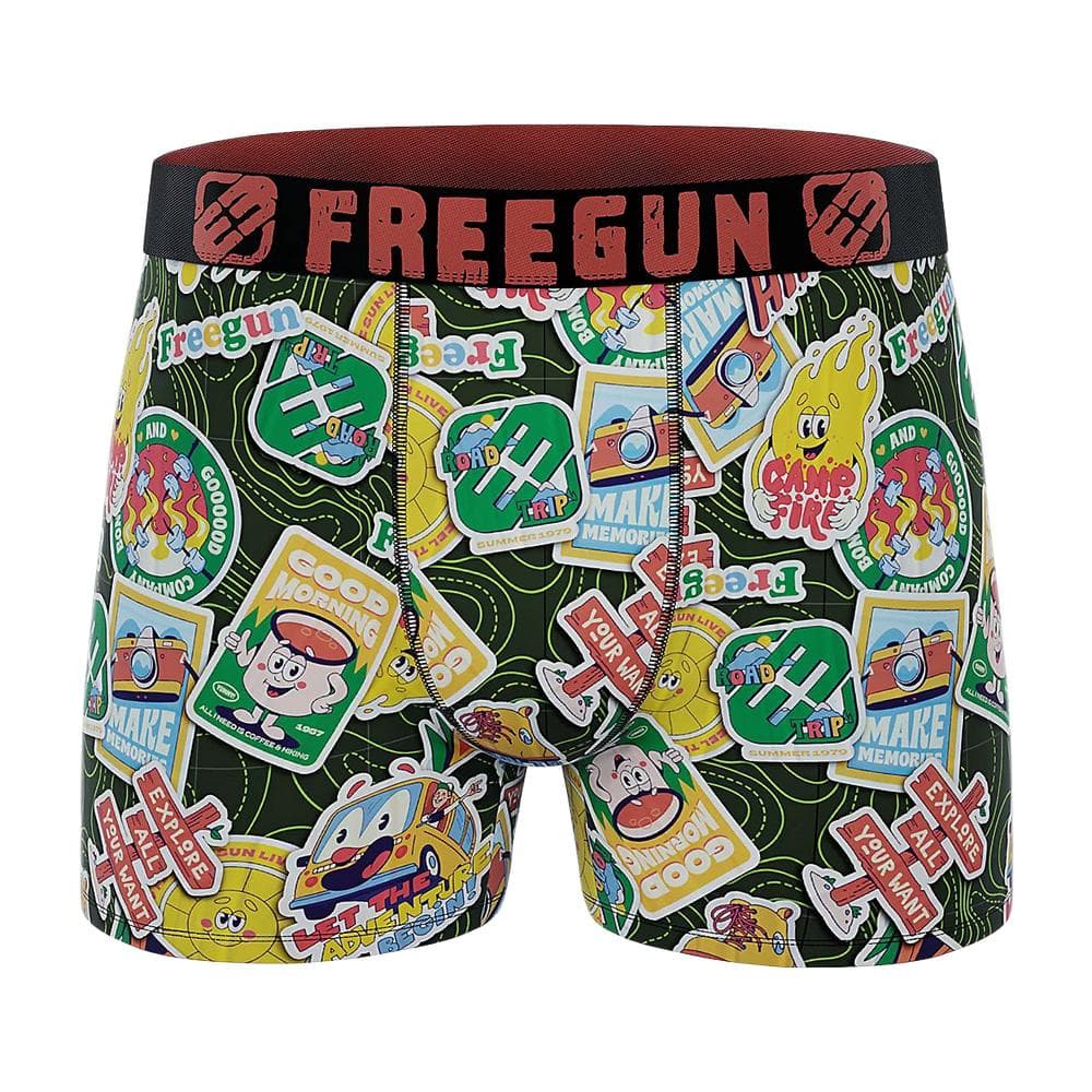 Boxer Vert Garçon Freegun Patch 1