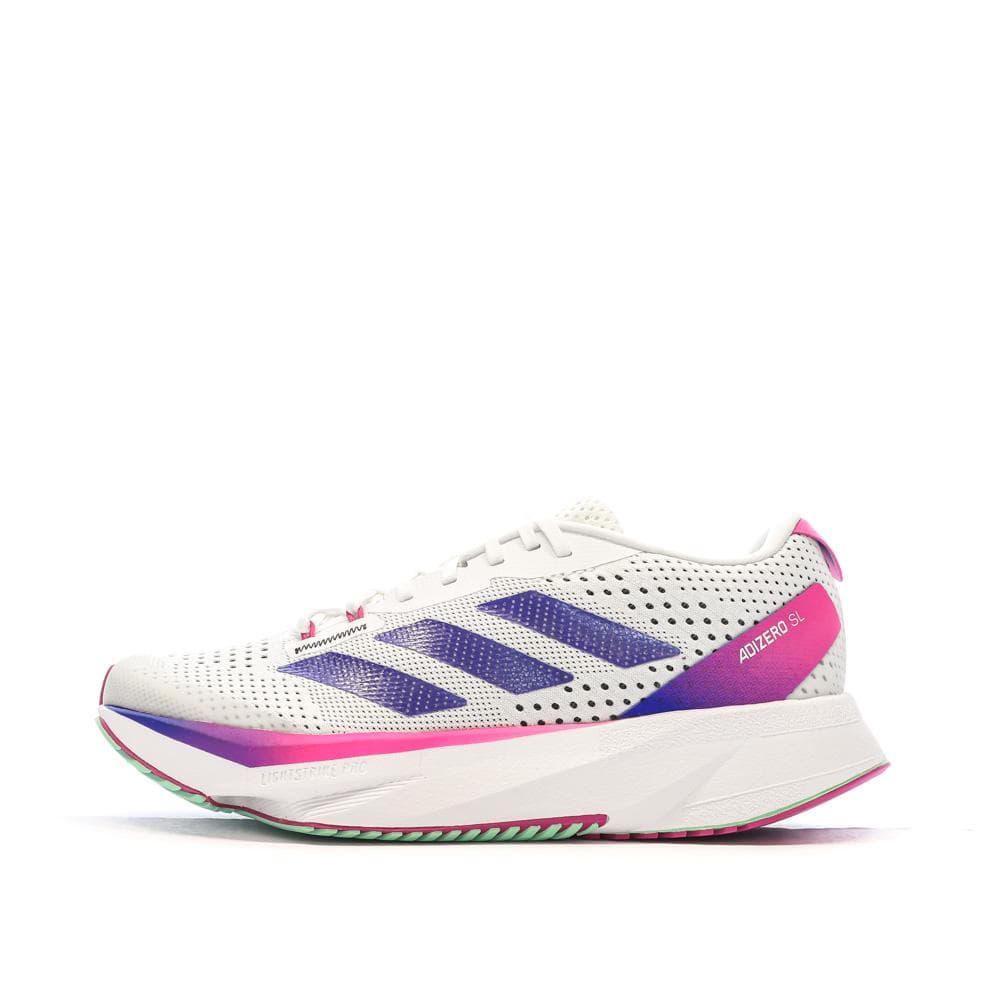 Chaussures de running Blanches/Violettes Fille Adidas Adizero Sl 1
