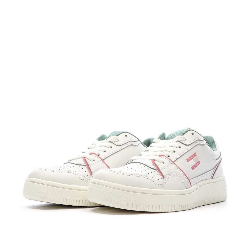 Baskets Blanches/Roses Femme Tommy Hilfiger Retro 6