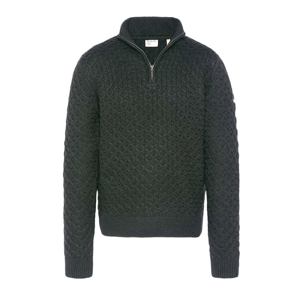 Pull Gris Homme Schott Zip CIRCLE 1