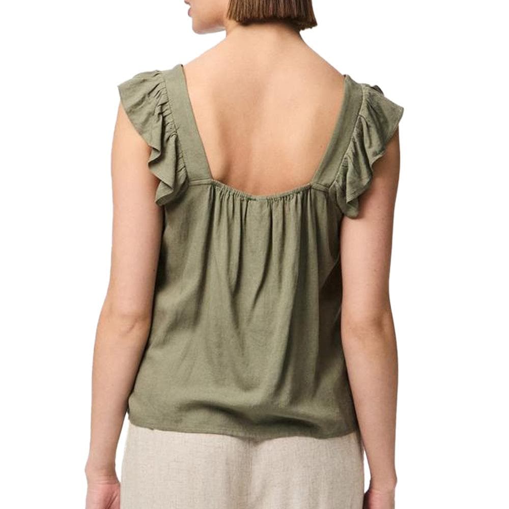 Débardeur Vert Femme Pieces Pia 2