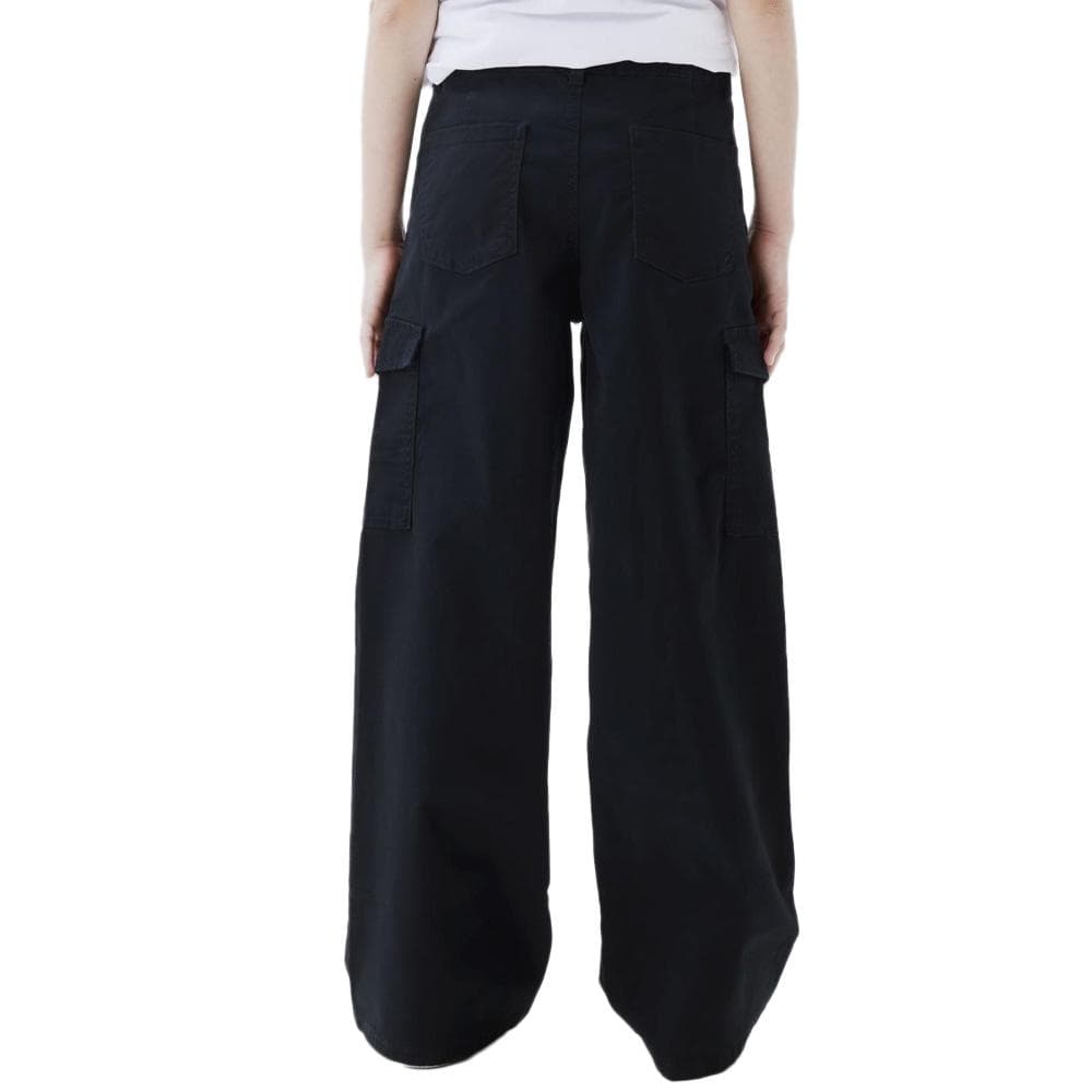 Pantalon en Toile Noir Fille Name it Wide Twill 2