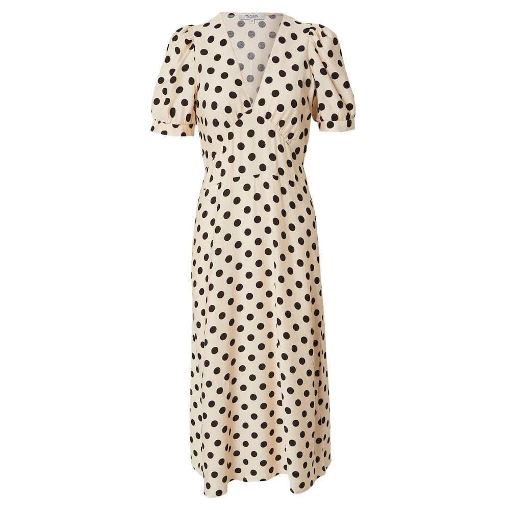 Robe Ecru à Pois Femme Morgan ROVITA 3