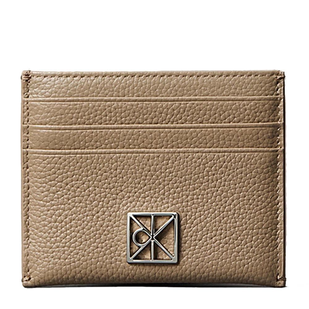 Étui Porte Carte Taupe Femme Calvin Klein Jeans Pebble 1