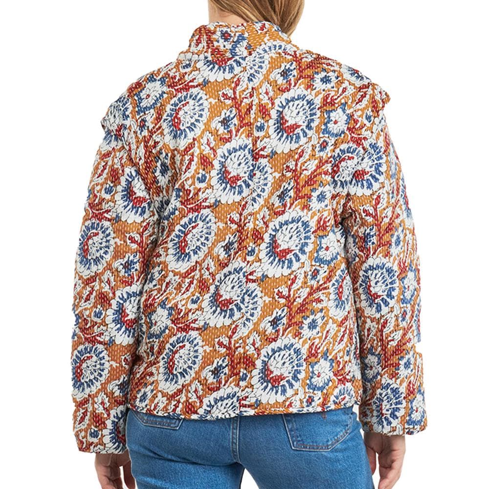 Veste légères à fleurs Orange/Bleu Femme Kaporal SONIA 2
