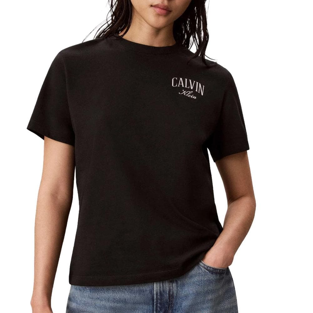 T-Shirt Noir Femme Calvin Klein Jeans Classics 1