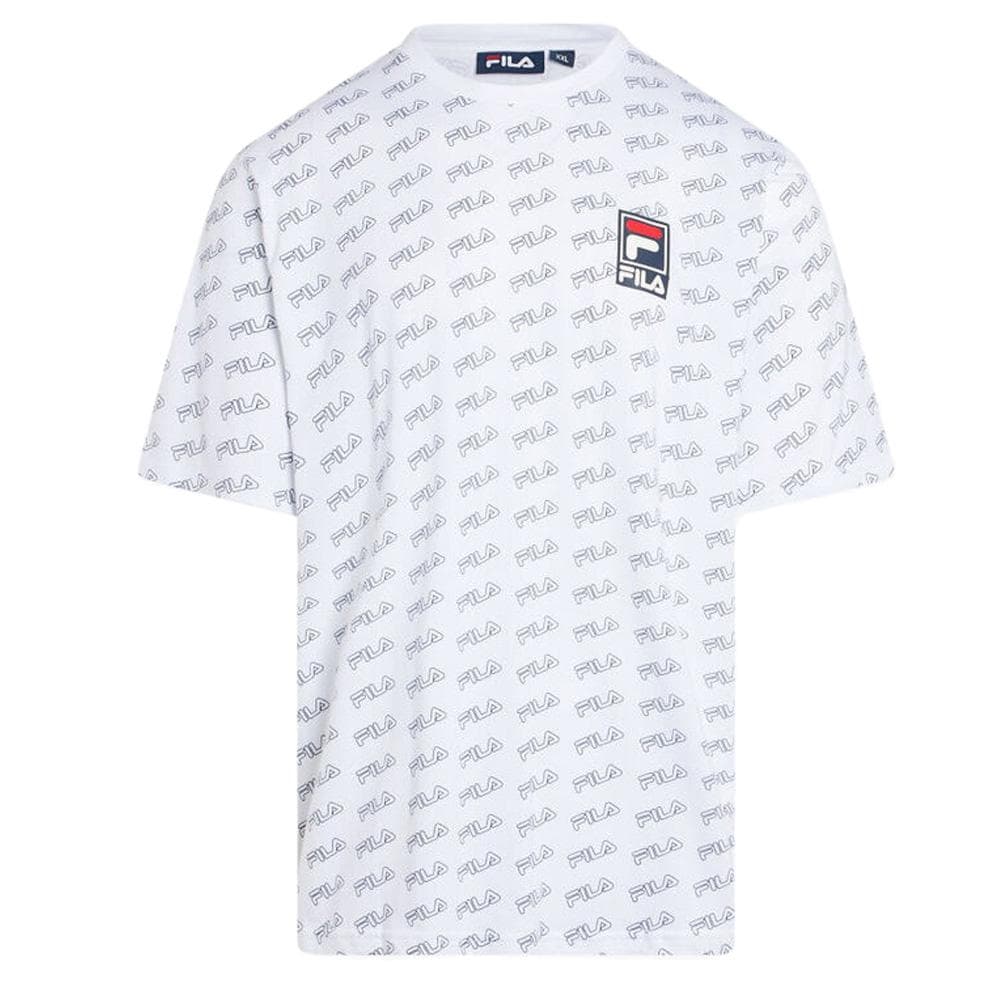 T-shirt Blanc Homme Fila Flat Print 1