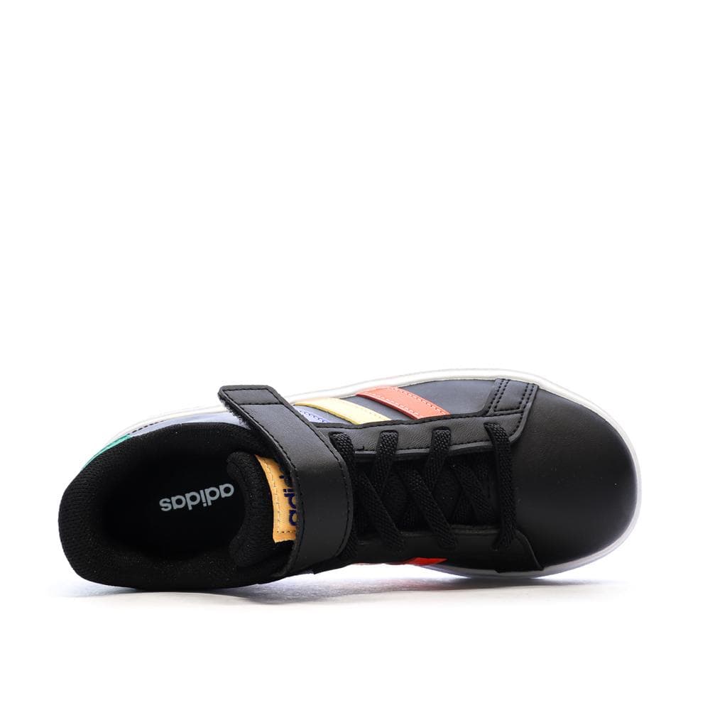 Baskets Noires/Vertes Garçon Adidas Grand Court 2.0 4
