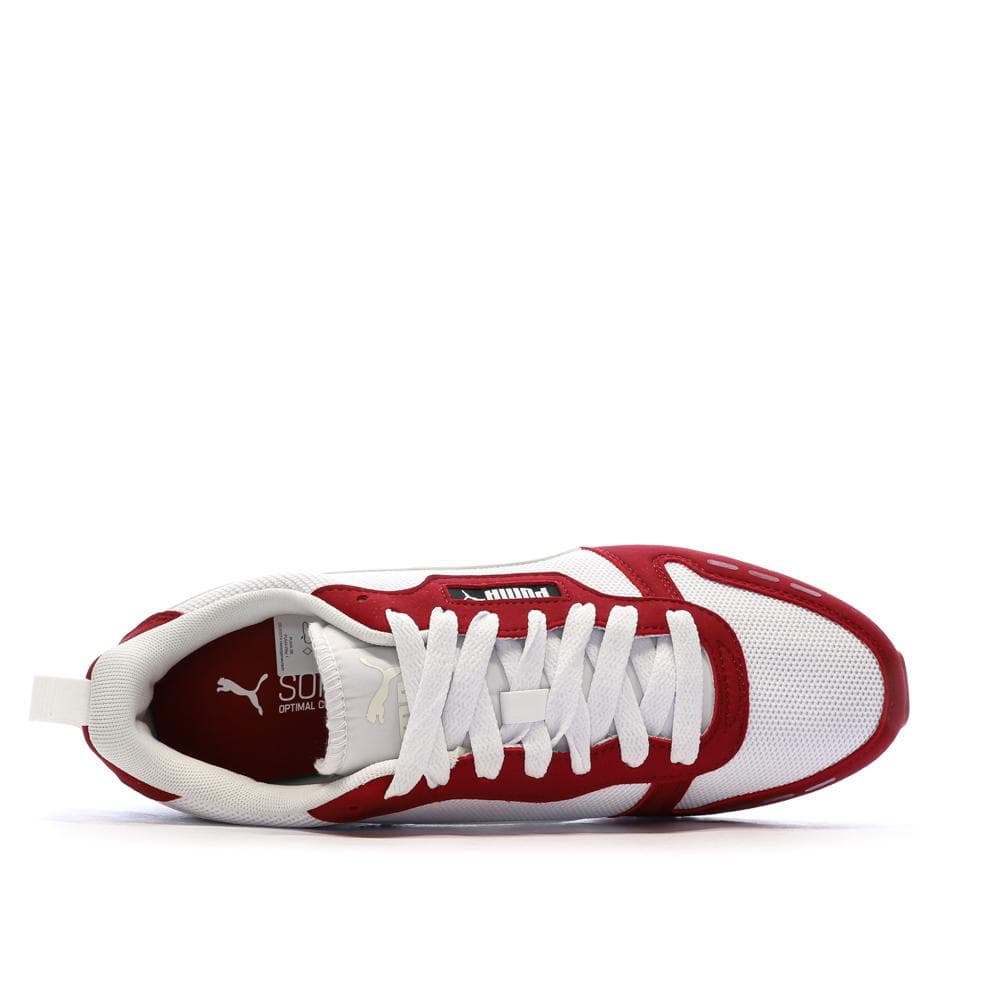 Baskets Blanches/Rouges Homme Puma R78 4