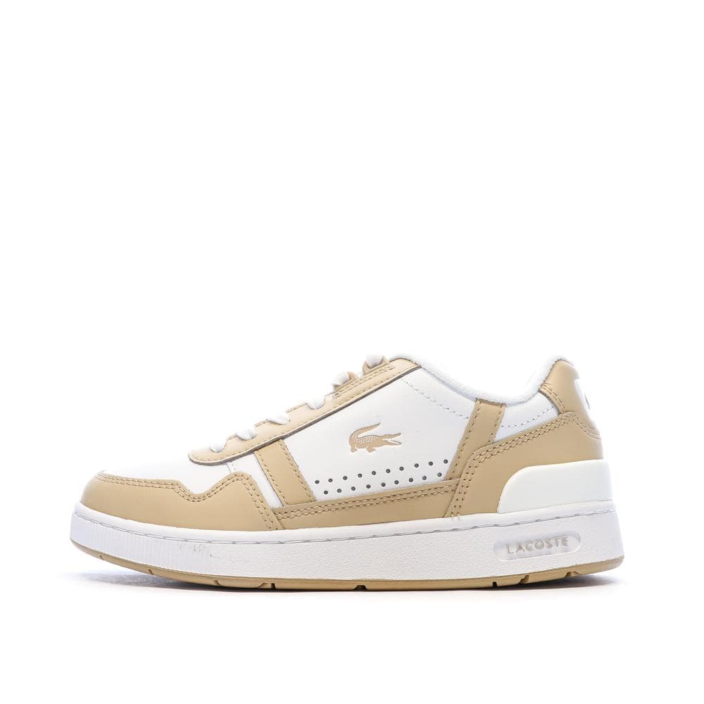 Baskets Blanche/Beige Homme Lacoste T-clip 124 1