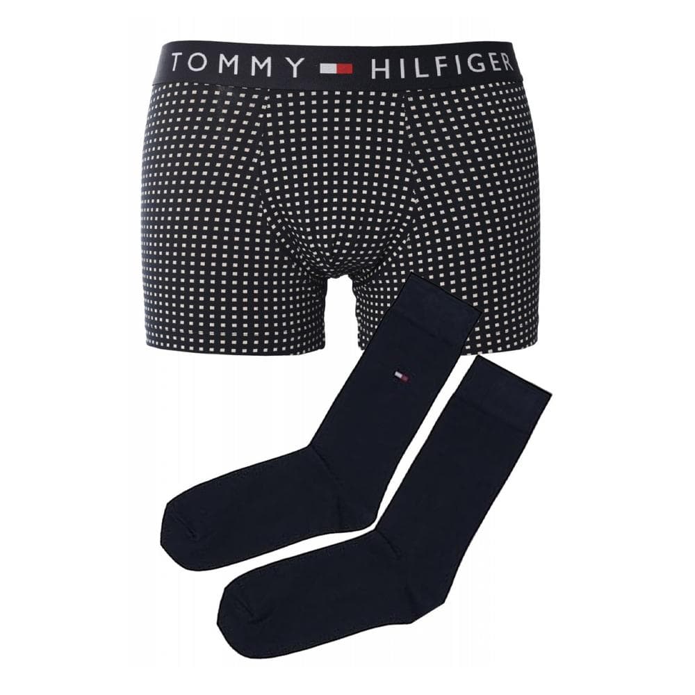 Coffret Boxer + Chaussettes Marine Homme Tommy Hilfiger Trunk 1
