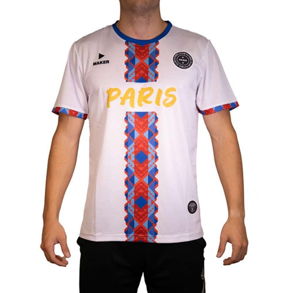 Maillot de Football Blanc Sport Zone Paris 1