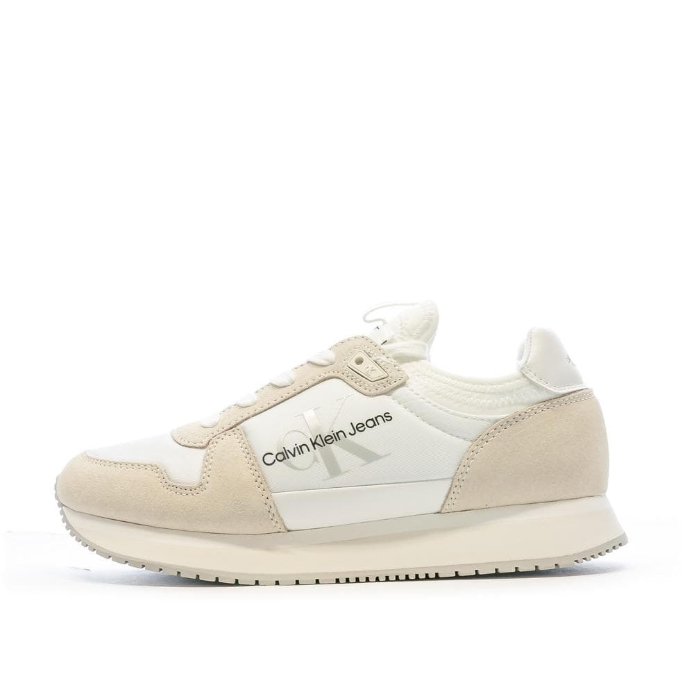 Baskets Blanche/Beige Femme Calvin Klein Jeans Runner Sock 1