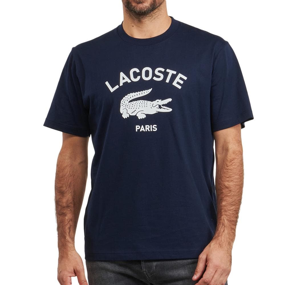T-shirt Marine Homme Lacoste Soft Branding 1