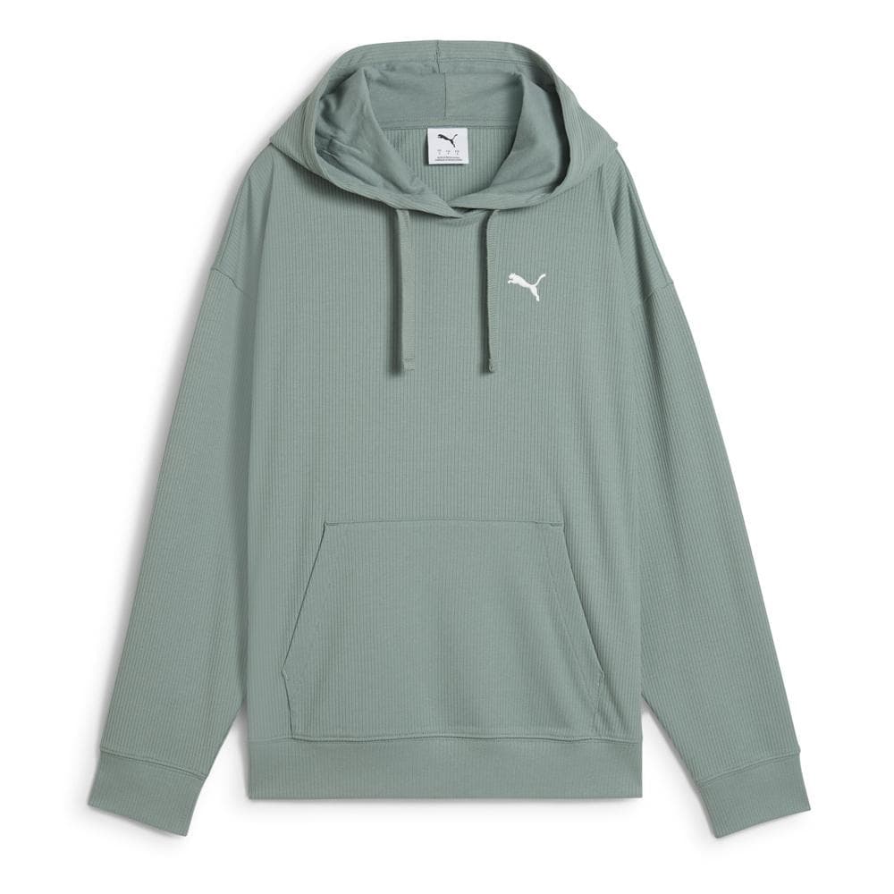 Sweat à Capuche Verte Femme Puma Elevated Comfort Hoodie 1