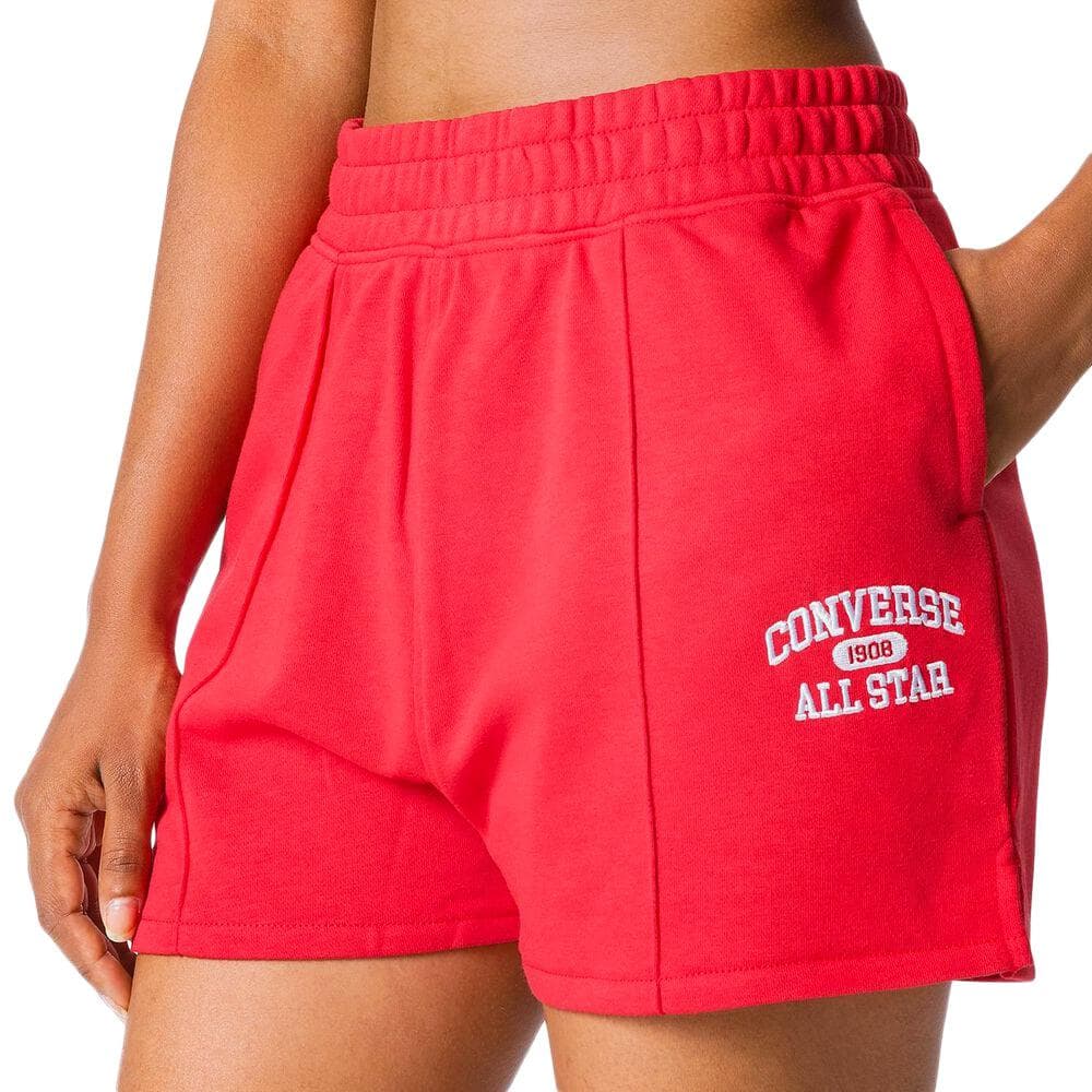 Short Rouge Femme Converse Retro 1