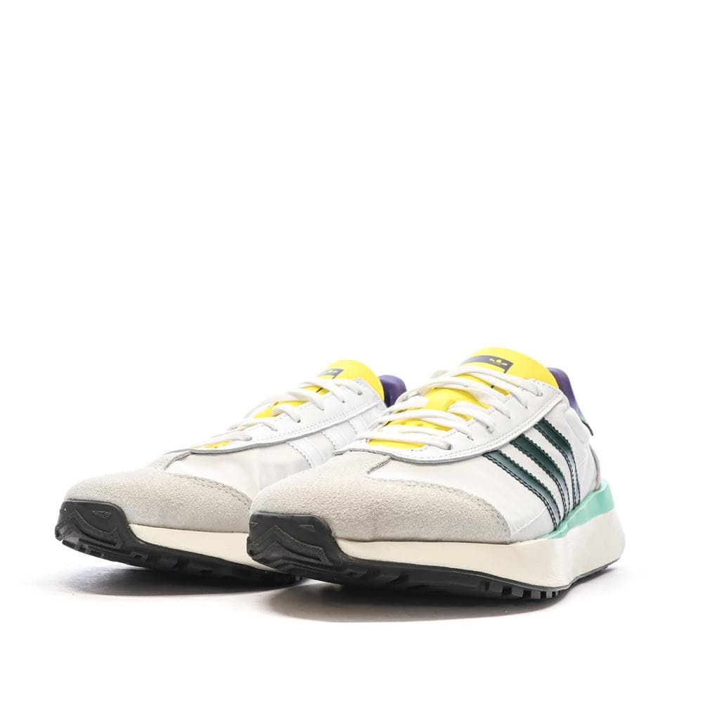 Baskets Blanches/Jaune Homme Adidas Country 6