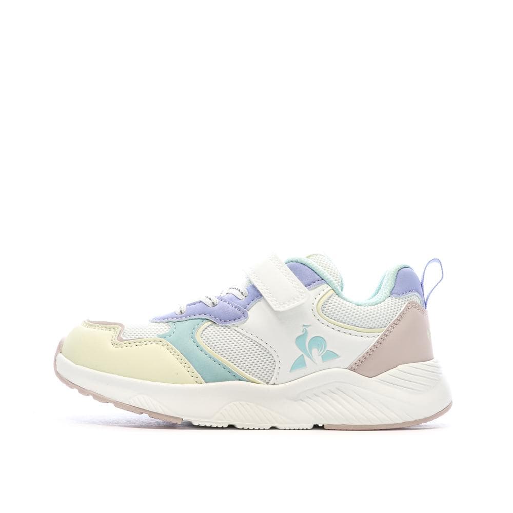 Baskets Blanc/Vert/Jaune Fille Le Coq Sportif Lsc Runner 1