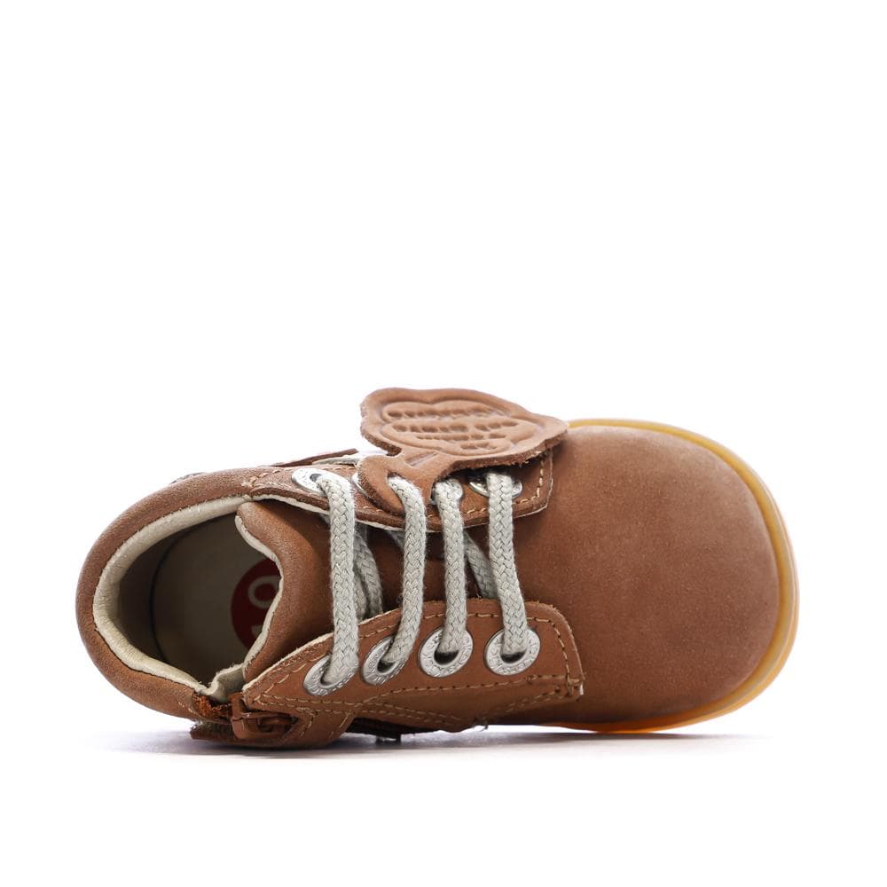 Baskets Hautes Marron Garçon Kickers Bottillon 4