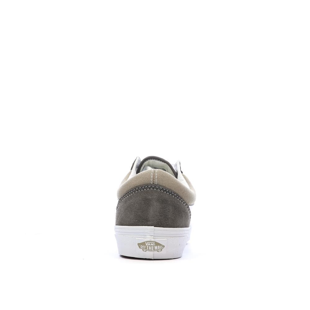 Baskets Marron/Beige Homme Vans Old Skool Canvas Block B 3