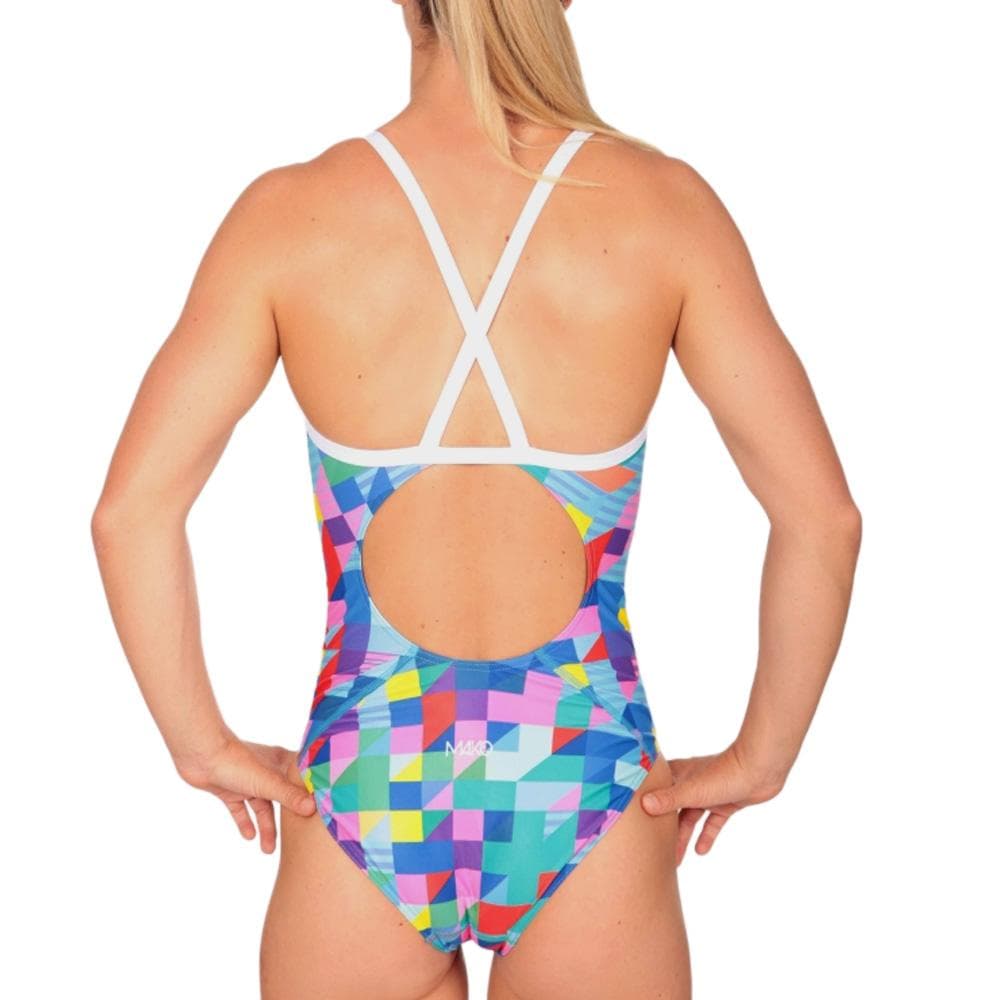 Maillot de bain Bleu/Blanc Femme Mako Nereid Pixel 2