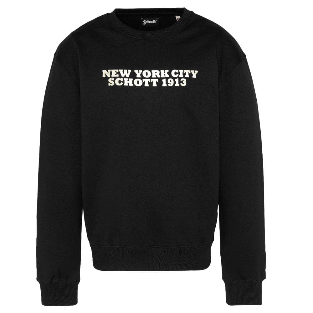 Sweat Noir Homme Schott SW1913 1