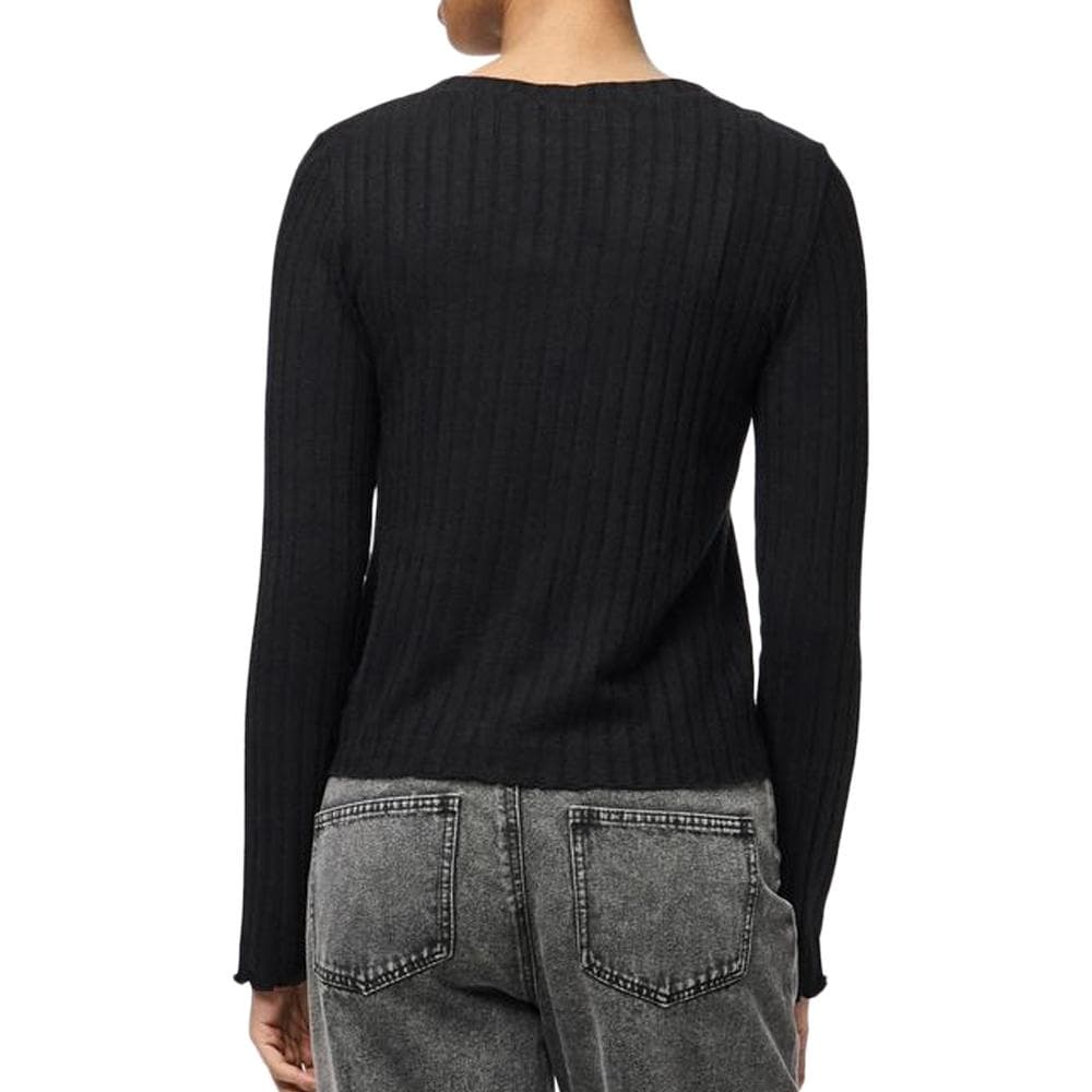 T-Shirt Manches Longues Noir Femme Pieces 17154805 2